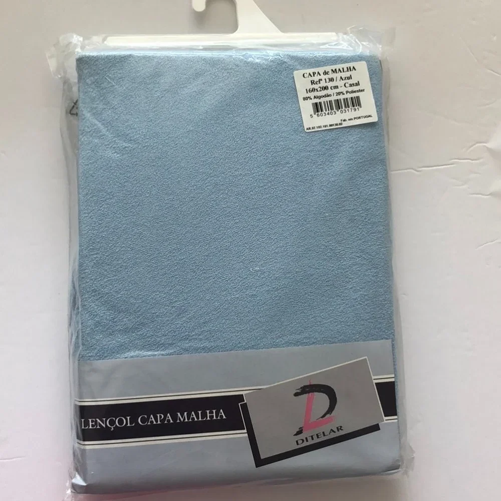 Ditelar Stretch Blue Mesh Queen Fitted Sheet new